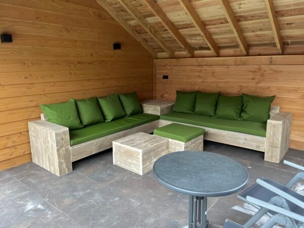 Steigerhout Hoektafel Loungeset - Afbeelding 4