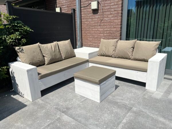 Steigerhout Hoektafel Loungeset