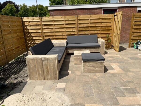 Steigerhout Hoektafel Loungeset - Afbeelding 3